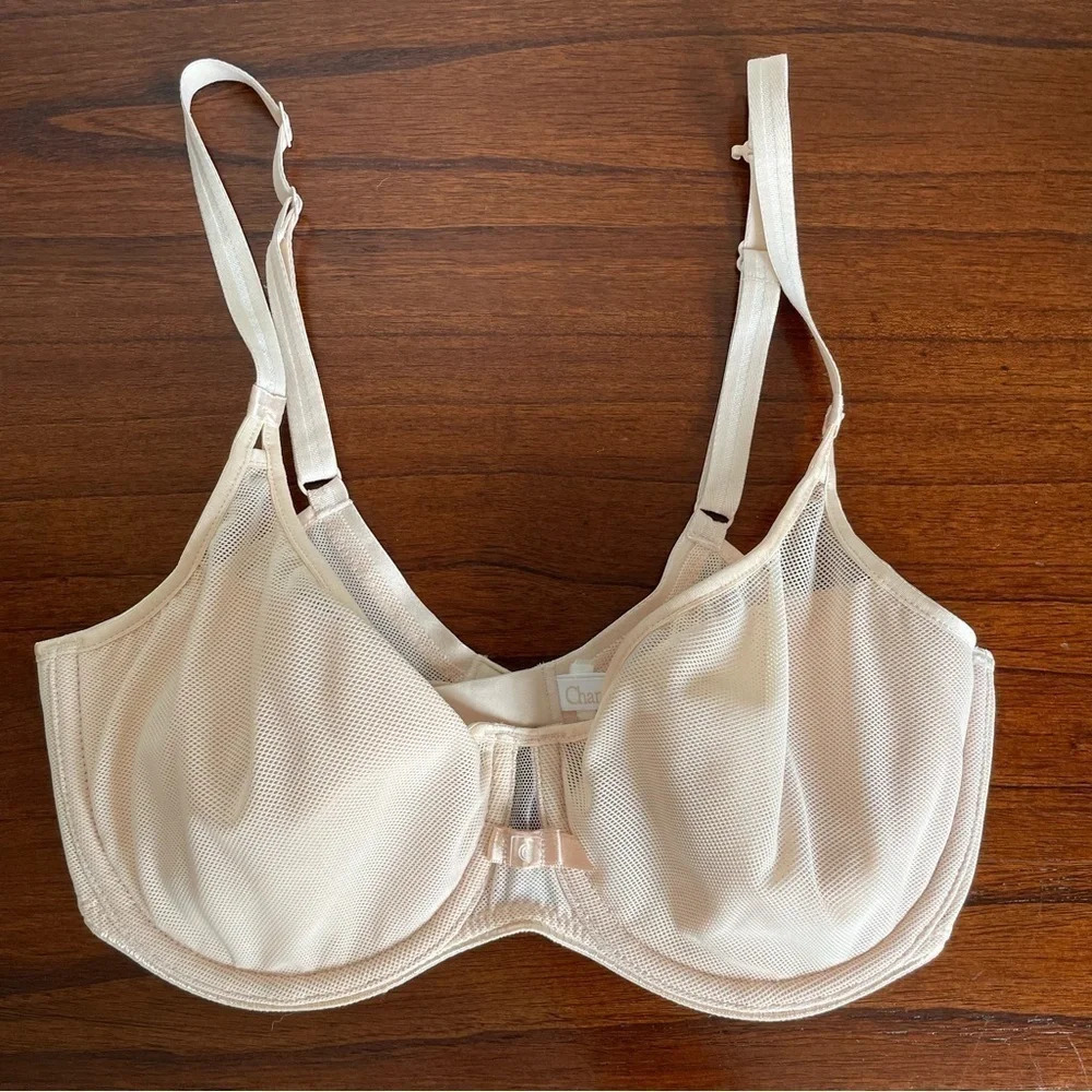 Chantelle Lingerie Aeria Underwire Spacer Bra, Nude Blush, 32D - Picture 2 of 7